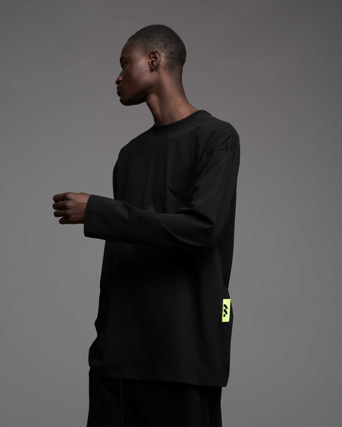 OVERSIZE LS T-SHIRT BLACK