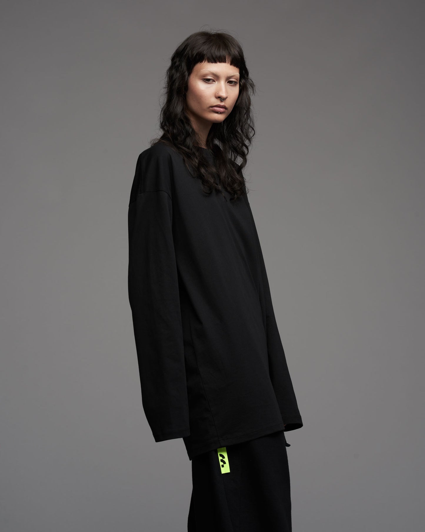 OVERSIZE LS T-SHIRT BLACK