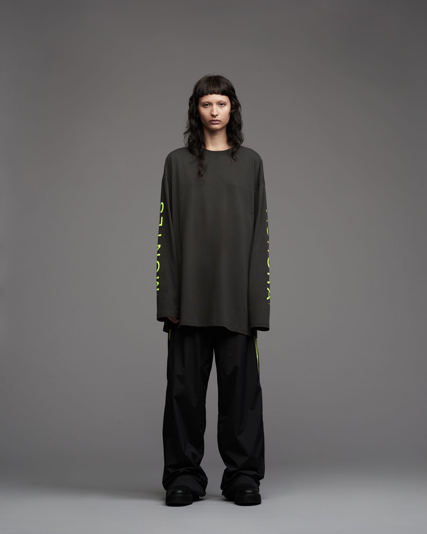 OVERSIZE LS T-SHIRT CHARCOAL