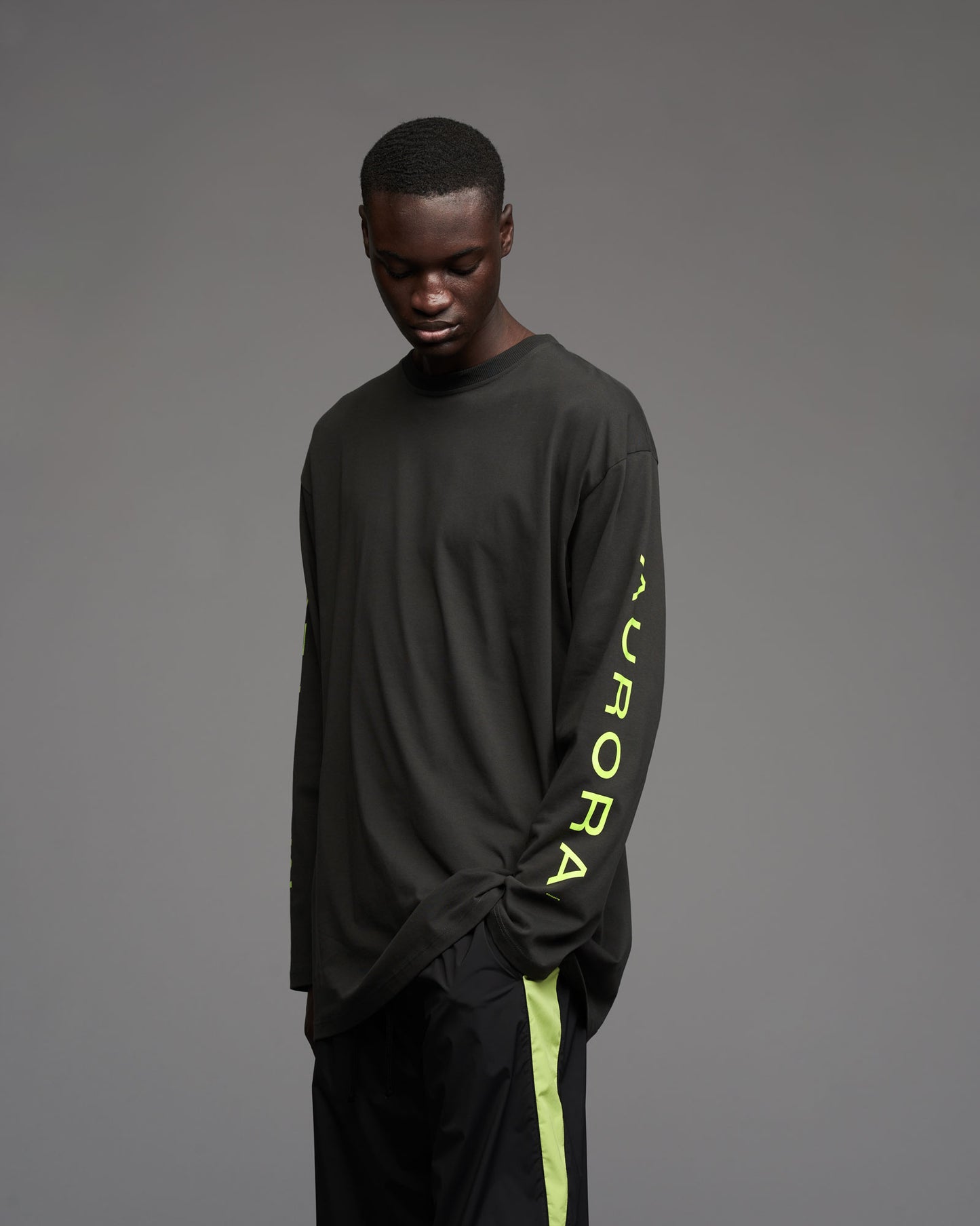 OVERSIZE LS T-SHIRT CHARCOAL